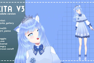 rigging your live2d model to be vtuber