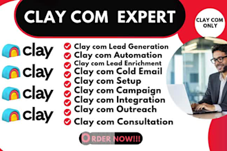 setup clay com lead generation and email marketing automation on clay com clay