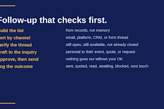 build a warm lead follow up and outreach campaign for your small business