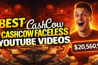 create edit cashcow youtube faceless video automation passive income channel