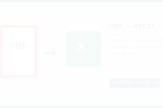 convert PDF files to word or excel