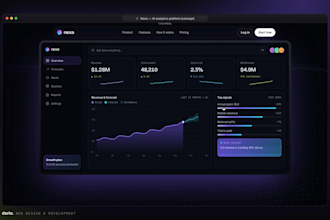 build an animated landing page with 3d and scroll effects