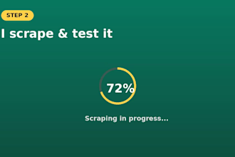 scrape websites and extract data into excel or CSV