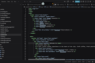 design and code a responsive onepage website