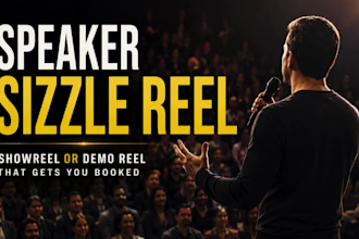 edit a speaker sizzle reel, showreel or demo highlight reel for speakers