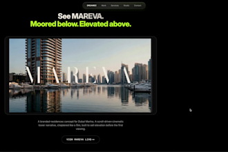 build premium cinematic website or web app for your brand