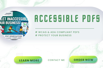 remediate pdfs and documents for ada and wcag compliance
