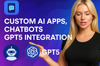 develop custom ai apps, chatbots and saas platforms with gpt integration