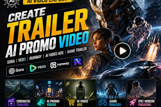 create trailer ai promo video sora veo3 runway ai video ads game trailer