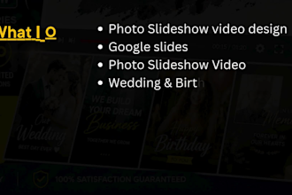 create a professional slideshow video photo slideshow or promo video slideshow