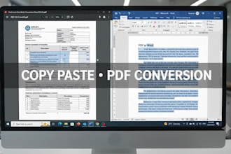 do accurate data entry and document formatting