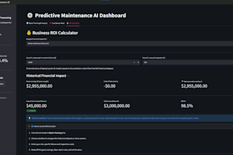 build predictive maintenance ml model for mechanical engineering systems
