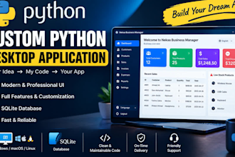 develop custom python desktop application