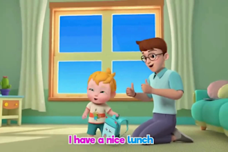 create 2d, 3d kids abc learning video, kids learning animation video