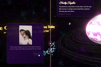 build a cinematic birthday or anniversary surprise website