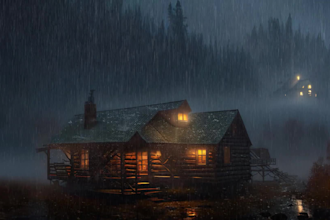 create natural sound relaxing rain video with nature view