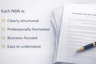 draft a custom nda agreement for startups and businesses