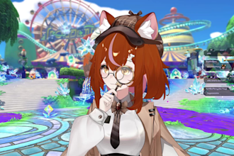 design 3d vtuber model rig vrchat anime vtuber vworld vseeface live2d vrchat