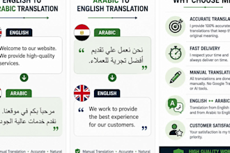 translate english to arabic professionally and arabic to english