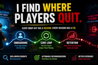 test your roblox game UX, engagement, and player retention