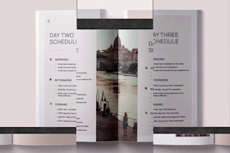 design canva travel ebook itinerary planner workbook guide