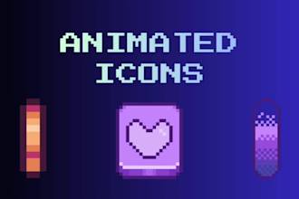create pixel icon for streaming and game asset