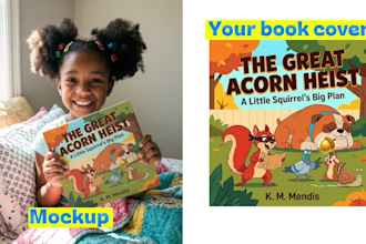 make realistic childrens book mockups for amazon kdp