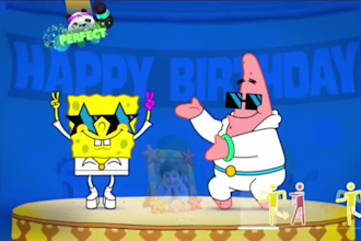 make spongebob and patrick birthday video for you