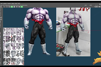 do low poly papercraft pepakura template for any 3d model and cosplay mask prop