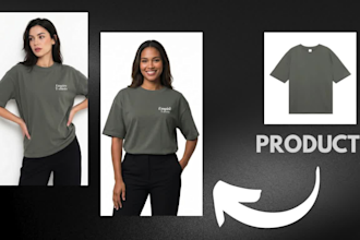 make realistic apparel model mockups for your clothing brand