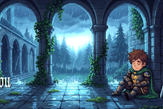 create custom pixel art animation and lofi loop for youtube