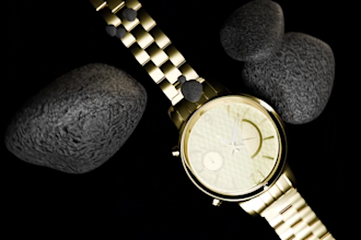 create a cinematic 3d watch animation and product video