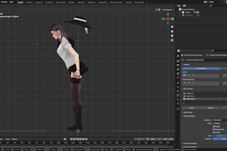 create stylized 3d character models for you