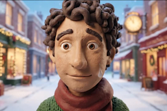 3d ai claymation christmas video ad for your brand or business