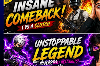 create eye catching gta 5 minecraft and youtube thumbnails