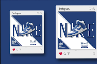 do creative instagram post and facebook ads design