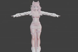 edit, fix, port and pro rig vrchat model, vroid vrm, warudo, koikatsu, mmd, gmod