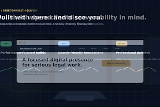 develop a premium mobile responsive website for lawyers