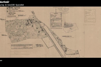 redraw digitize and clean land survey maps in autocad