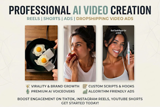 create ai videos, ai reels, ai tiktoks, ai ads