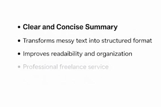 professionally summarize your PDF, article, or video fast