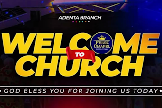 create modern church motion flyer and animated promo video