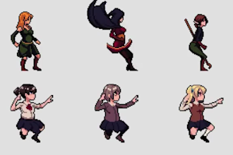 do pixel art character animation sprite 8 direction sprite sprite sheet 8bit