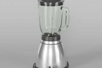 create realistic 3d model and render