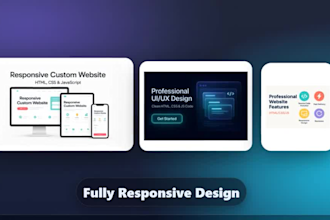 create company website with menu map and social media links