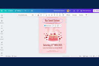 design custom posters and invitations