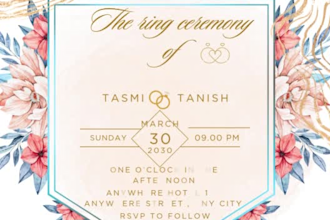 design a modern and minimal invitation card