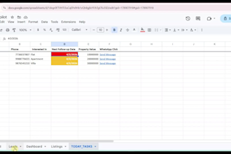 build an real estate CRM in google sheets with no monthly fees