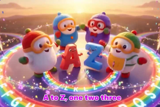 create educational kids learning videos, animation for kids