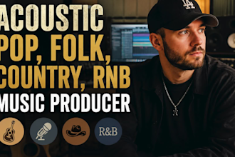 be your acoustic pop, folk, country, rnb music producer